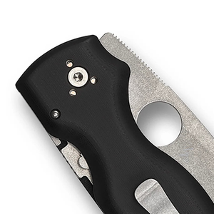 Navajas Plegables con Recubrimiento Negro, Hoja de Filo Liso, Orificio Redondo para el Pulgar, Mango Ergonómico Texturizado y Clip de Bolsillo Compacto - Product Image 6
