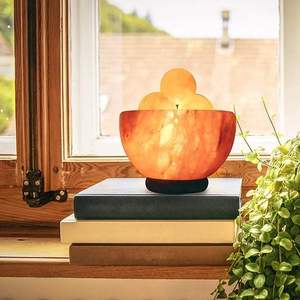 Lámpara de Sal del Himalaya con Bolas de Masaje, Regulable, de Sal Rosa Natural, para Relajación, Oficina, Dormitorio, Decoración y Bienestar - Product Image 4