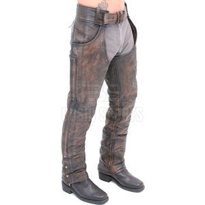 Cómodos pantalones de cuero completo de primera calidad, ideales para montar y sesiones de entrenamiento. - Product Image 3