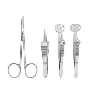 Kit ophtalmique pour chirurgie du chalazion, vitrectomie, blepharoplastie, ensemble microchirurgical manuel en acier inoxydable, certifié CE ISO SURGICAL - Product Image 5