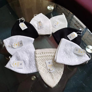 Chapeau Kufi Unisexe Africain Européen Tricoté Brodé à la Main Réglable Toutes Saisons Intérieur Extérieur Casquette Ondulée Creuse pour Cheveux - Product Image 3