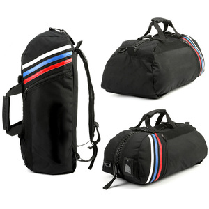 Bolsa Deportiva de Moda con Logotipo Personalizado, Bolsa de Lona de Pana de Gran Capacidad con Cierre, para Gimnasio, Viajes, Almacenamiento, Unisex, Diseño de Puntos Negros - Product Image 3