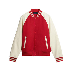 Varsity <b>Jacket</b> For Men Men's <b>Jacket</b> New Style <b>Long</b> Sleeves Crew Neck Collar Solid Color Quick Dry Breathable Covered Button - Product Image 4