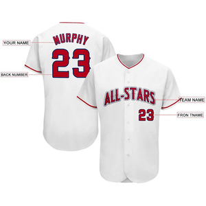 Men Women Youth Adults Full Button Baseball Jersey Uniform Custom Athletic Team Apparel - Product Image 2