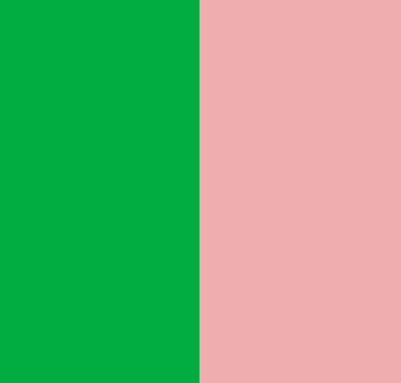 Rose et vert
