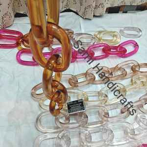 โซ่เรซิ่นใสหลากสีขนาดใหญ่สำหรับตกแต่งผนัง แบ่งห้อง DIY และอุปกรณ์ตกแต่งม่าน - Product Image 6