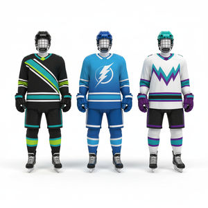 Uniformes de Hockey sobre Hielo Personalizables, Venta Caliente, Servicio OEM de Fábrica, 100% Poliéster, Secado Rápido y Transpirable - Product Image 4