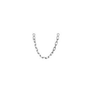 4 cm Multiple Piercing Link <b>Dangle</b> Attachment Double Studs Ear Cuff Dainty Component Wholesale 14K Gold <b>Earrings</b> Chain Connector - Product Image 6