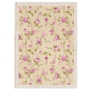 Beautiful <b>Pink</b> Floral Printed <b>Hand</b> <b>Towel</b> 100% Cotton Quick-Dry Kitchen Cloth Plain Customized Color Digital Printing - Product Image 1
