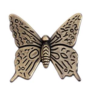ลูกบิดตู้โลหะผสมรูปผีเสื้อสไตล์วินเทจ ที่จับลิ้นชักลายผีเสื้อสำหรับตกแต่งตู้เสื้อผ้า ตู้เก็บของ ตู้ลิ้นชัก - Product Image 1