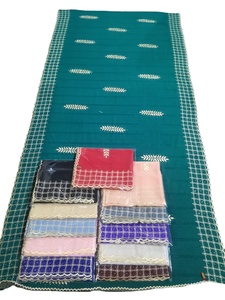 ผ้าคลุมไหล่ชีฟองลายดอกไม้ขนาดใหญ่สำหรับผู้หญิง คุณภาพพรีเมียม ทนทาน ตกแต่งด้วยงานปักและคริสตัล ระบายอากาศได้ดี เนื้อผ้านุ่ม - Product Image 2