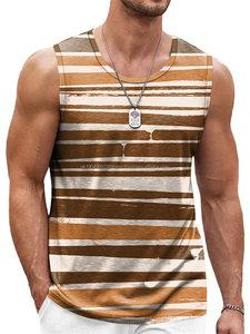 Débardeur pour homme en coton et élasthanne, débardeur pour homme de haute qualité 180 g/m², débardeur de sport - Product Image 2