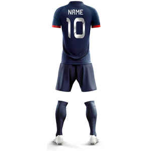 Uniforme de Fútbol Transpirable al por Mayor, Conjunto de Camiseta de Fútbol de Manga Corta, Tela Suave, Diseño Personalizado, Unisex para Adultos - Product Image 3