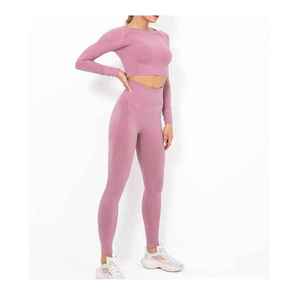 Wholesale High Quality Quick Dry Breathable <b>Yoga</b> <b>Sets</b> Women Gym Fitness <b>Sets</b> Custom Gym Workout Fitness Women <b>Yoga</b> <b>Sets</b> - Product Image 2