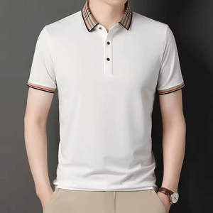 Polo de algodón con logotipo personalizado de moda para hombre, polo deportivo de golf de color sólido para hombre, polo deportivo para hombre bajo demanda personalizada - Product Image 3