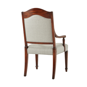 Silla de Comedor de Madera Maciza de Caoba de Alta Gama, Lujosa, Contemporánea y Duradera para Apartamentos, Hoteles y Villas - Product Image 2