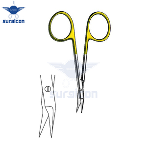 Ciseaux O Brien 9 cm (3-1/2 pouces) TC Gold, ciseaux chirurgicaux avec lames de coupe de précision et instrument médical professionnel - Product Image 5