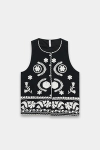 Kurta Salwar Kameez en coton brodé noir pour femmes, vêtements ethniques traditionnels amples, style Inde Pakistan, toutes saisons, décontracté - Product Image 3