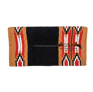 Durable 100% Nueva Zelanda Manta de sillín de lana 34x36 Western Horse Pad Diseños personalizados disponibles al mejor precio - Product Image 1