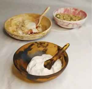 Tazón para Servir Ensaladas de Frutas y Alimentos, Estilo Ángel, de Resina, Duradero, Pulido, de Alta Calidad, para Uso Familiar, para el Hogar y la Cocina - Product Image 4