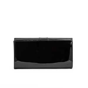 Black Fashionable Formal Evening <b>Bag</b> Clutch with Button Decoration - Product Image 1