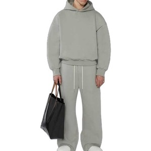 Chándal Casual Holgado de Alta Calidad 100% Algodón para Hombre, Talla Grande XL, Deportivo de Invierno, Transpirable, en Venta 2026 - Product Image 2