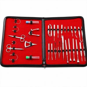 Kit d'instruments pour la chirurgie ophtalmique de la cataracte, ensemble d'outils chirurgicaux en acier avec boîte de désinfection et étui à fermeture éclair - Product Image 5