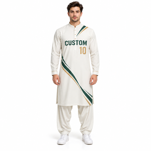 Custom <b>Men's</b> Sublimation <b>Shalwar</b> <b>Kameez</b> Sports Uniform OEM Traditional Pakistani Wear - Product Image 1