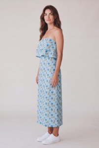 Women’s Handblock Print <b>Tube</b> <b>Dress</b> Strapless Casual <b>Dress</b> for Summer <b>Dress</b> Everyday Wear At Wholesale Price - Product Image 2