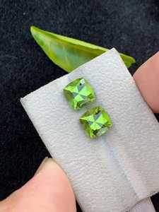 Natural <b>Peridot</b> Green Faceted Gemstone Matching Stones Loose For Jewelry Making <b>Ring</b> Pendant Necklace Crystal - Product Image 3