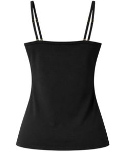 เสื้อกล้ามผู้หญิงสีดำแบบกำหนดเอง ทรงเข้ารูป สายปรับได้ ผ้าสเตรช สวมใส่สบายๆ สำหรับฤดูร้อน เหมาะกับการสวมใส่ในชีวิตประจำวัน - Product Image 3