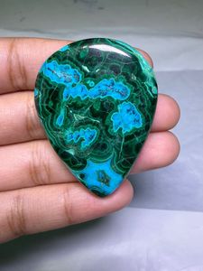 Wholesale Price Natural Chrysocolla <b>Malachite</b> Gemstone High Quality Oval Cut Jewelry Making Green MIX Size - Product Image 2