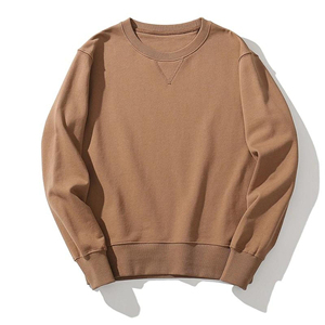 เสื้อสเวตเชิ้ตคอกลมแบบหลวมใส่สบายสำหรับฤดูหนาว ผลิตจากผ้าฝ้าย 100% ปักลายโลโก้ด้านหน้า สามารถปรับแต่งได้ ใส่ได้ทั้งชายและหญิง ขายส่ง - Product Image 4