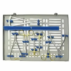 Premium 33-Piece Periodontal & Dental Implant Surgical Kit Stainless Steel Bone Grafting Osteotomy Scaler Scaling Dental <b>Set</b> - Product Image 3
