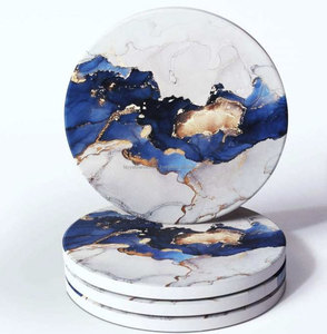 Posavasos de Resina Epoxi de Madera Redondos y Cuadrados de Primera Calidad, Posavasos de Resina de Madera Personalizados con Soporte - Product Image 2