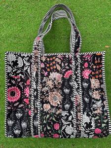 Handmade Cotton Quilt Patchwork Shoulder <b>Bag</b> for Women – Lightweight <b>Fabric</b> Purse with Unique Multicolor Design - Product Image 3