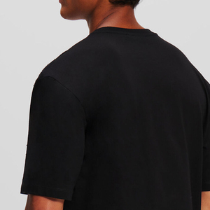 T-shirt d'été personnalisé en coton de haute qualité pour homme, coupe ample, grande taille, orné de strass, 180 grammes, style décontracté et urbain - Product Image 2