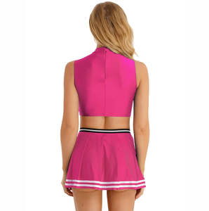 Nuevo Uniforme de Animadoras para Mujer de Pakistán, Reversible, Sin Mangas, 100% Poliéster, Impresión por Sublimación Personalizada, Último Estilo - Product Image 3