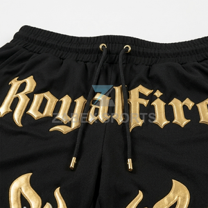 Shorts de basket-ball personnalisés 100% polyester avec motif flamme, décontractés, séchage rapide, légers, athlétiques, streetwear PAKISTAN - Product Image 5