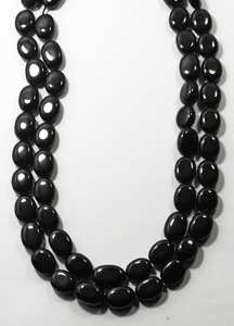 ลูกปัดสปิเนลสีดำธรรมชาติทรงรีเรียบ ลูกปัดพลอยหลวมสำหรับทำเครื่องประดับแฮนด์เมด ขายส่ง - Product Image 6