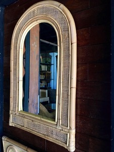 Vintage Rattan <b>Mirror</b> For Bedroom Styling Elegant Natural Frame For Daily Use And Timeless Interior Decor Handcrafted From India - Product Image 6