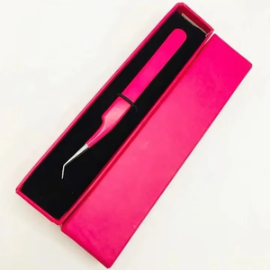 Pinzas de Acero Inoxidable Antimagnéticas de Alta Calidad de 10 mm de Longitud para Extensiones de Pestañas, Kit con Empaque Personalizado de Marca Privada - Product Image 6