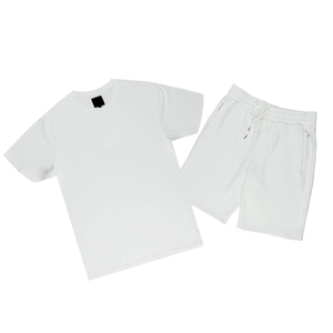 Ensemble chemise et short de style hawaïen pour hommes, manches courtes, été, plage, vacances, tenue assortie en deux pièces, vente en gros personnalisée - Product Image 1