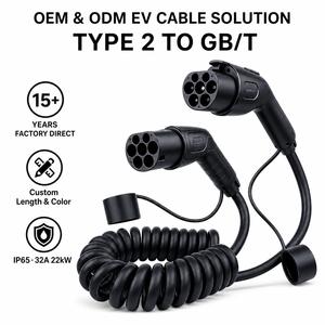 Câble de recharge pour VE 2 GB/T 32A 7kW 22kW ST-E252 Spirale ZSWINNER/OEM ODM TPU Anti-Drag Type enroulé CE CB UKCA - Product Image 1