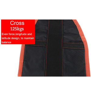 สายรัดไนลอนแบบหนาสำหรับบาร์ดึงข้อ - สายรัดปรับระดับได้พร้อมแผ่นรองรับแขนเพื่อความสบายในการออกกำลังกายยกขา - Product Image 4