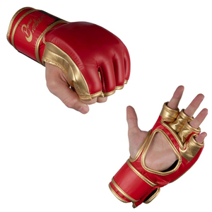 ถุงมือ MMA ระดับมืออาชีพ ขนาด 7 ออนซ์ 12 ออนซ์ หนัง PU สำหรับฝึกซ้อม ต่อสู้ ชกมวย สีชมพูและสีดำ - Product Image 3