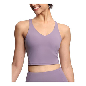Nouvel Arrivage Vente Chaude Soutien-gorge de Sport Yoga Grande Taille Sans Couture Lavé Réversible Logo Personnalisé Extensible dans les Quatre Sens Léger - Product Image 6