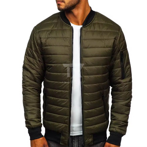 2026 Hot Selling Sporty Plain Casual Men's Unisex Bomber <b>Jacket</b> Custom Logo Canvas <b>Waterproof</b> Oversized - Product Image 1