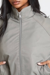 Chaqueta Cortavientos Personalizada para Mujer, Estilo Bomber, para Primavera y Otoño, Impermeable, Ligera, con Cierre, para Senderismo y Uso Diario - Product Image 5