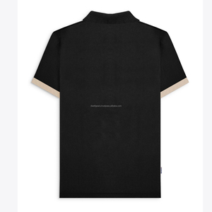T-shirt décontracté pour homme en gros, col rond, logo personnalisé, anti-plis, respirant, doux, en soie/coton, séchage rapide, été - Product Image 4